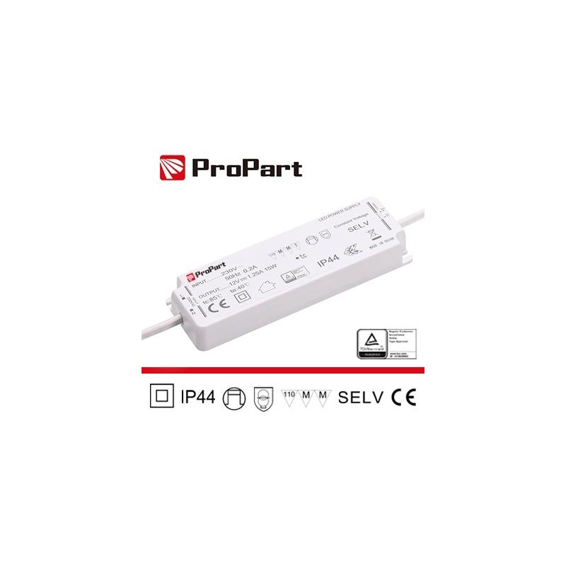 Alimentatore IP44 24V 50W 2.08A Size:158*51*18mm