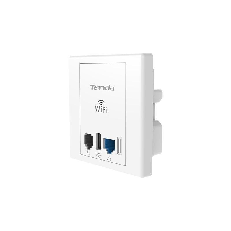 Wireless N300 Wall Plate Access Point con porta USB