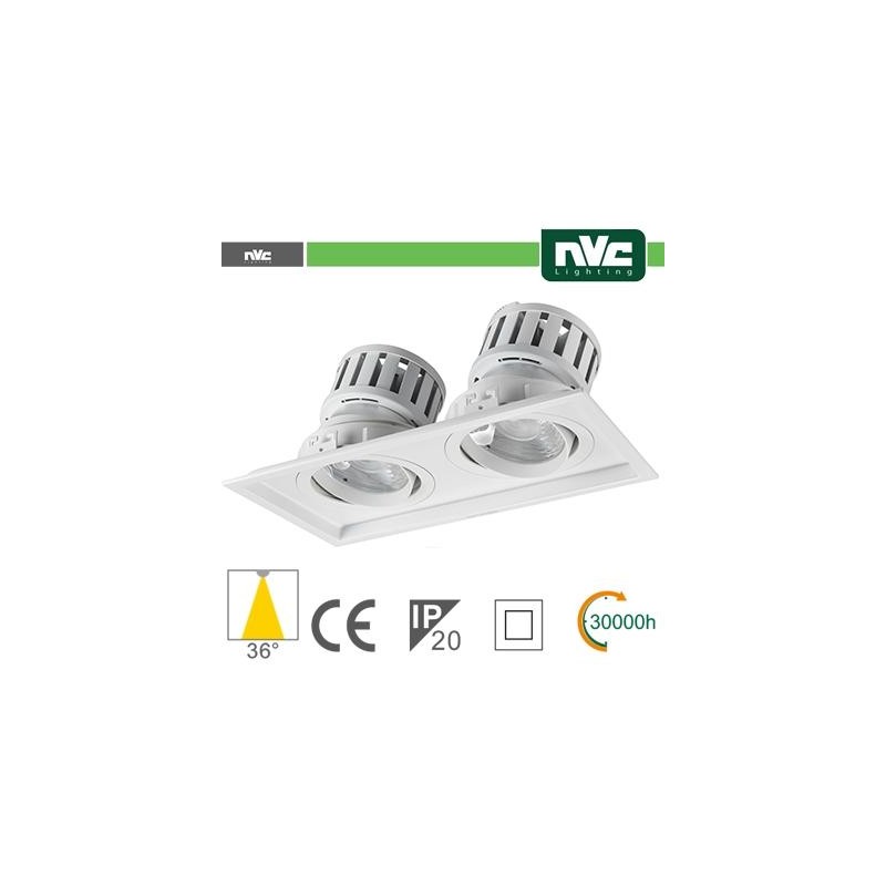 Incasso Multi lampada - 48w(2x24w) 3000k 4270lm 36° PF95