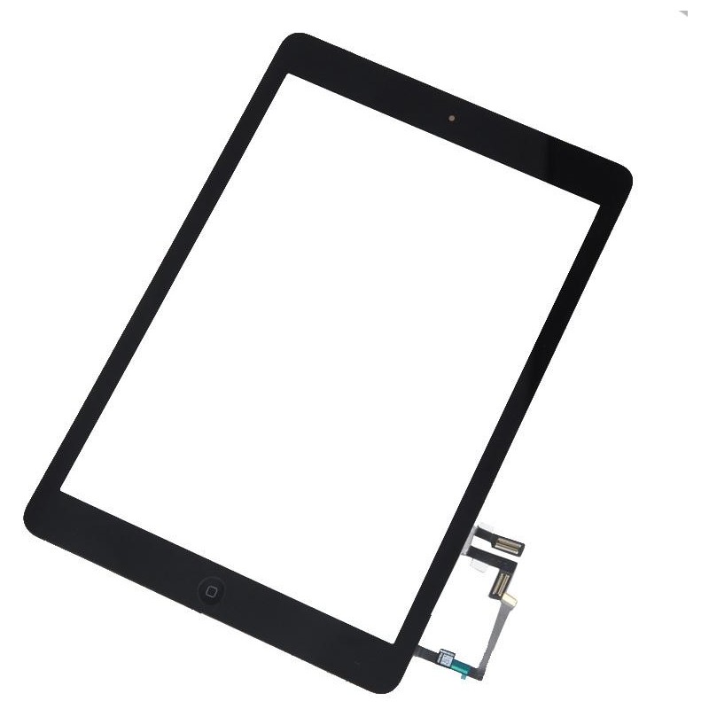 Touch+Telaio LCD+Pulsanti Home AAA per iPad Air A1474 Nero