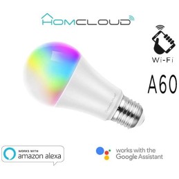 Lampadina Wi-Fi + Bluetooth RGB+Bianco caldo E27 A60 dimm