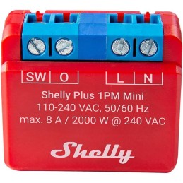Shelly Mini Plus 1PM - Smart Relay 8A  AC WiFi/BT + PM