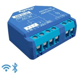 Shelly Plus 1 -Smart Relay 16A  AC/DC WiFi/BT + cont. pulito