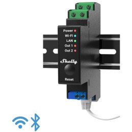 Shelly Pro 2PM - IP Smart Relay DIN 2ch. LAN/WiFi/BT + PM