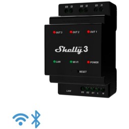Shelly Pro 3 - IP Smart Relay DIN 3ch. LAN/WiFi/BT
